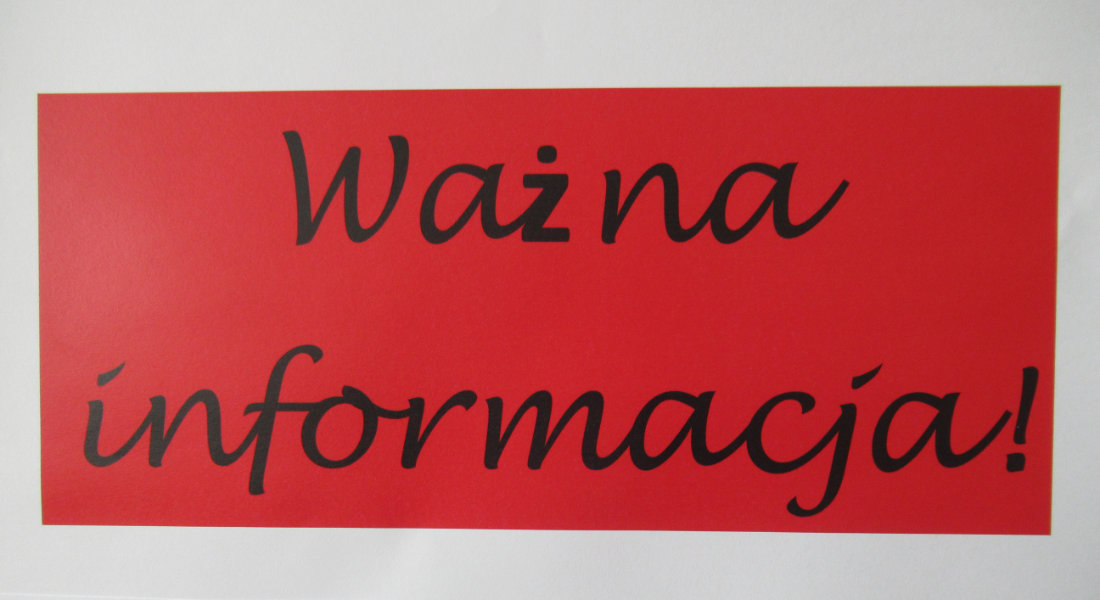 Ważna informacja